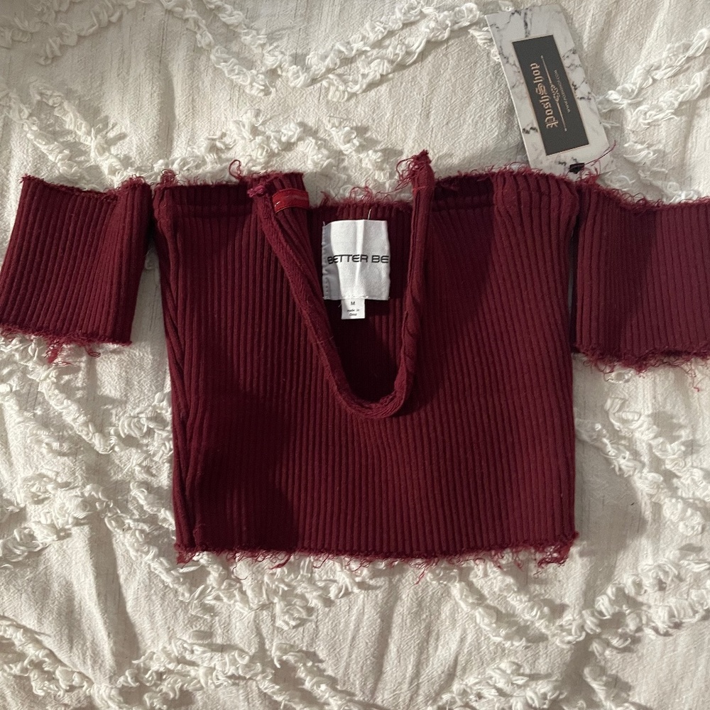 Better Be frayed crop top